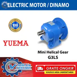 GEARBOX HELICAL YUEMA G3LS 0,75KW 1HP As 32 Ratio 60/80/100 Gear Only