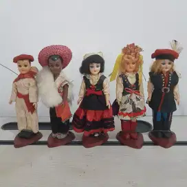 Boneka Figure Pajangan Vintage Carlson Dolls Blinking Eyes USA