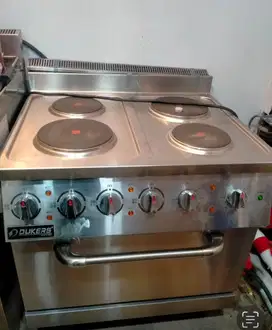 Mesin kompor listrik import 4 tungku dengan oven