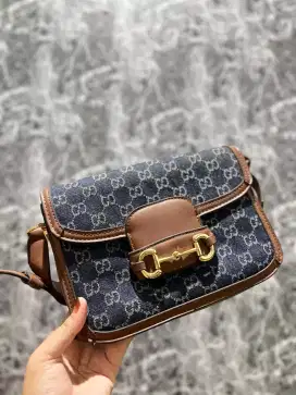 Tas Branded Wanita Gucci Blue Jeans