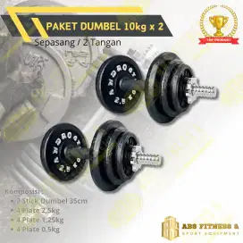 Dumbell Set Bongkar Pasang 20kg (10kgx2)