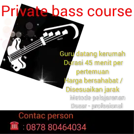 Kursus private bass pribadi