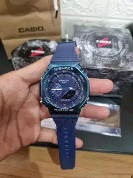 Jam Tangan Pria G Shock GM 2100 BM Auto Light Aktif Fullset