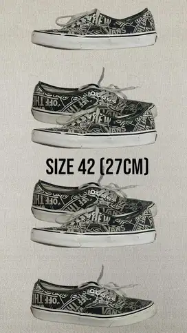 Vans  Authentic OTW Repeat blAck and white