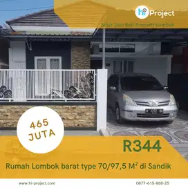 Rumah type 70/97,5 M² di BTN Bale Pelangi Sandik R344