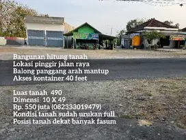 Tanah pinggir jalan raya cocok buat buka usaha