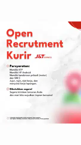 Open Rekruitment Kurir J&T Ekspress