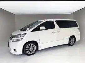 TOYOTA VELLFIRE Z 2011 WHITE ON BLACK