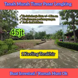 Tanah Murah Timur Pasar Lengking, Ke Pusat Kota Sukoharjo Akses Mudah