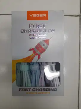 Kabel Data Veger Rocket Iphone / QC 3.0A Ori Oem Bergaransi