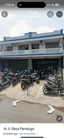 Ruko Kantor 2 lantai nol jalan raya kokoh dan luas