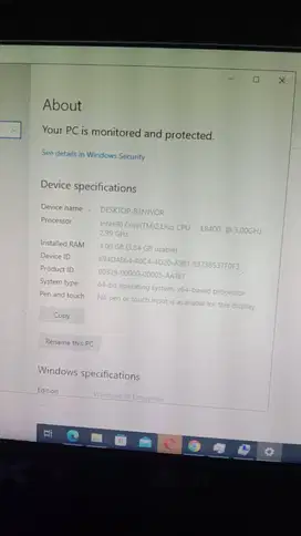 Jual komputer windows 10 ddr 4 ram 4 siap pakai buat edit Poto ngprin