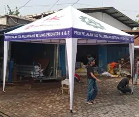 Tenda custom, tenda kerucut,tenda sarnafil . Ready Palembang