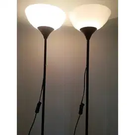 Vintage Floor lamp Design lampu lantai bahan besi kap plastik keras