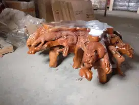 Meja ukir jati asli