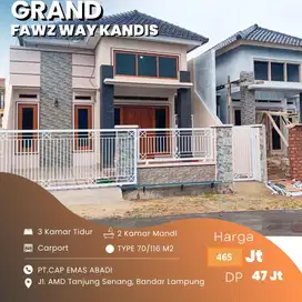 DI JUAL MURAH CICILAN RINGAN RUMAH DI WAY KANDIS DKT POLSEK TJ.SENANG