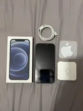 IPHONE 12 64GB BLACK EX IBOX MULUS