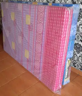 Uk 90x200x14  kasur busa banyak motif kain nya