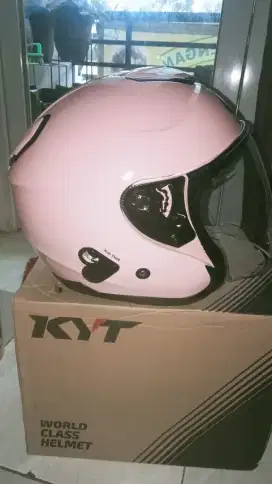 Helm kyt kyoto warna ping peach ukuran L