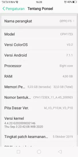 OPPO F5 4/32GB ram