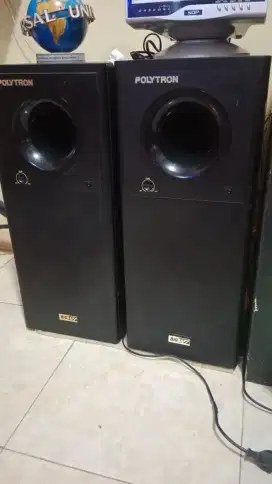 POLYTRON SUBWOOFER AKTIF 500 WATT MULUS BISA KIRIM VIA SHOPEE & TOKPED