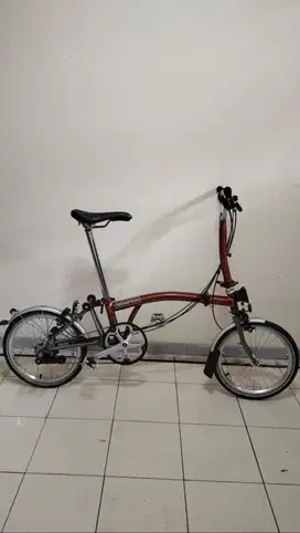 DIJUAL BROMPTON FLAME LACQUER TITANIUM M6L SUPER MULUUSSSS