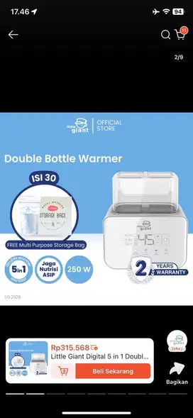 WARMER & STERIL BOTOL