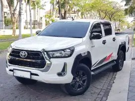 Km30rb Full Ori New Hilux 2021 G Double Cabin 4x4 Diesel MT Putih Tg1