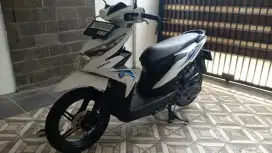 Honda Beat 2019 pajak panjang Sporty CBS Esp F1 Eco putih strip biru