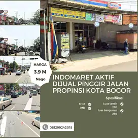 Dijual Indomaret Aktif Di Jalan Raya Propinsi Kota Madya Bogor SHM