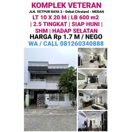 DI JUAL 1 UNIT VILLA SIAP HUNI DI KOMPLEK VETERAN DEKAT CITRALAND