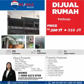 Dijual Rumah Area Perumahan Patikraja