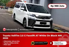 [ PILOT SEAT ] Toyota Vellfire 2.5 G TSS Facelift AT White 2022/2023