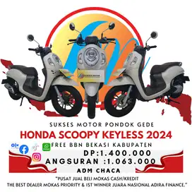 HONDA SCOOPY KEYLESS TAHUN 2024 DP 1.400 FREE BBN BEKASI KABUPATEN