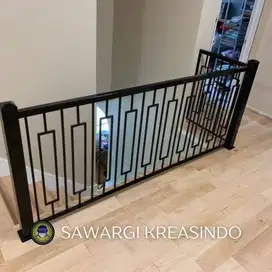 Terima pasang railing minimalis tangga dan balkon, Sawargi kreasindo