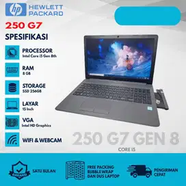 Notebook HP 250 G7 Core i5 Gen 8th 8GB/256GB 15 inch  MINUS WKJ/NK