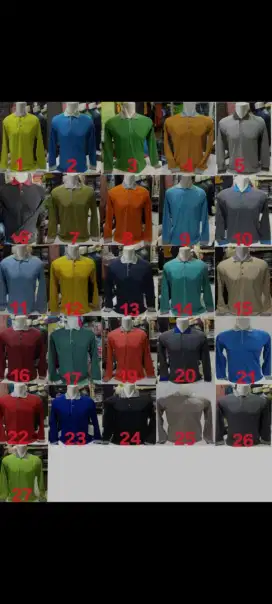 baju polos kerah
