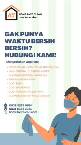 Jasa bersih rumah kantor,cuci sofa springbed karpet,salon kamar mandi