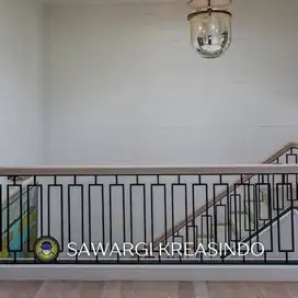 Pasang railing minimalis untuk balkon / tangga | sawargi kreasindo