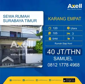 Rumah Karang Empat Disewakan