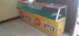 Dijual murah etalase kaca HP/Pulsa