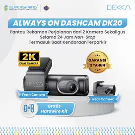 dashcam dk20 2 camera garansi 2 tahun pasang dan bayar dirumah