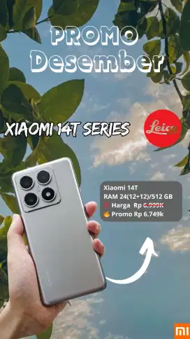 Promo Akhir tahun | Xiaomi 14T 12/512  New Garansi Resmi