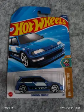 Hotwheels Diecast  90 Honda Civic EF New Segel Promo