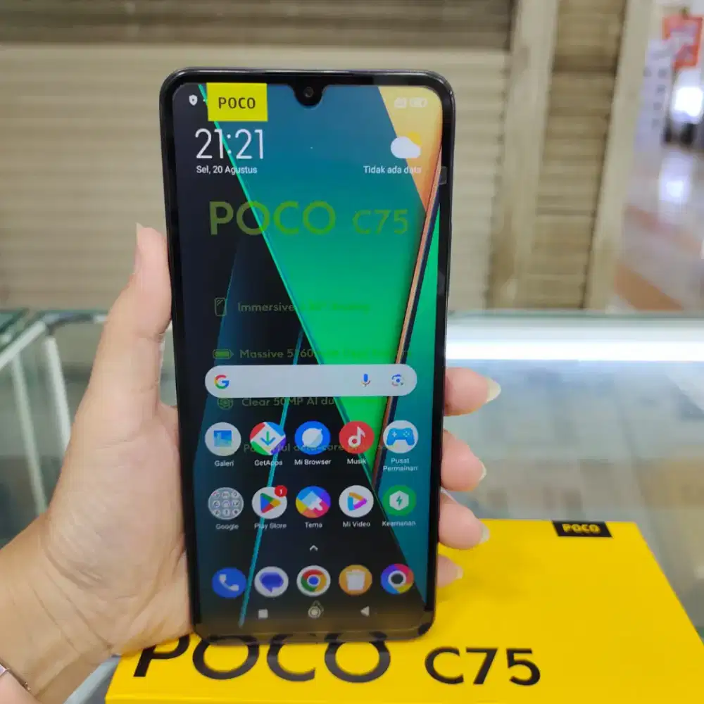 Xiaomi Poco C75 nfc ram 6gb+6gb/256gb baru garansi resmi harga Promo