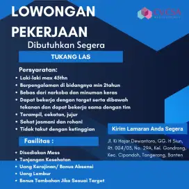 Lowongan Tukang Las