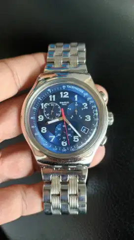 Jam Tangan Pria Swatch Irony Tachymeter BIG size