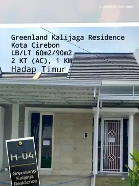 Dikontrakan Rumah 1 Lantai Greenland Kalijaga Residence Blok Cirebon