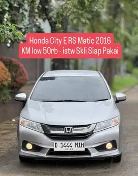 KM low 50rb - City E RS Matic 2016 pemakaian 2017 bandung murah