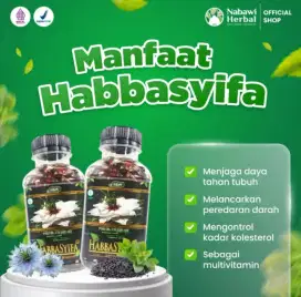 Habbasyifa 90 Kapsul Gratis 1 lempeng emas murni